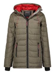 Geographical Norway Płaszcz pikowany "Astana" w kolorze khaki rozmiar: S. Brązowe płaszcze damskie Geographical Norway, s, z aplikacjami. Za 171.28 zł.