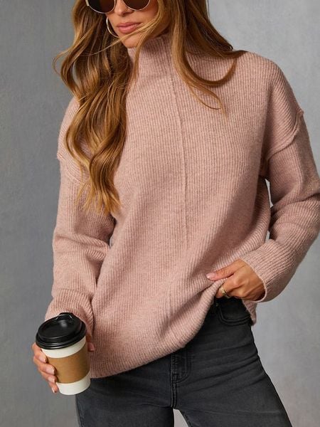 Milan Kiss Sweter w kolorze jasnoróżowym rozmiar: S. Różowe golfy damskie Milan Kiss, s, bez wzorów, bez ramiączek. Za 170.07 zł.