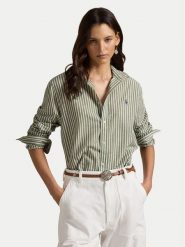 Polo Ralph Lauren Koszula 211971514500 Zielony Classic Fit. Zielone koszule damskie Polo Ralph Lauren, s, bez wzorów, z bawełny, bez kołnierzyka, bez ramiączek. Za 819.99 zł.