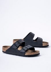 Klapki Unisex Birkenstock Arizona BF (051791). Czarne klapki i japonki męskie Birkenstock, z materiału. Za 289.99 zł.