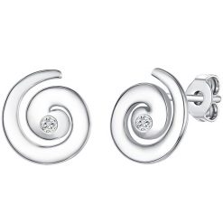 Lulu & Jane Srebro wysokiej pr óby Brylant Kolczyki 1 ct Damski. Białe kolczyki damskie Lulu & Jane, z brylantem, srebrne, na sztyftcie. Za 419.99 zł.