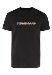 Bawełniany t-shirt T-NIGHT. Czarne t-shirty męskie Volcano, l, bez wzorów, z bawełny, bez kołnierzyka. Za 59.99 zł.