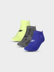 4F Skarpetki treningowe przed kostkę (3-pack) męskie - multikolor 43-46. Skarpetki męskie 4f, bez wzorów, z elastanu. Za 44.99 zł.