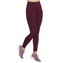 Spodnie treningowe damskie Skechers GO Walk High. Fioletowe spodnie sportowe damskie Skechers, xs, z materiału, na fitness i siłownię. Za 179.99 zł.