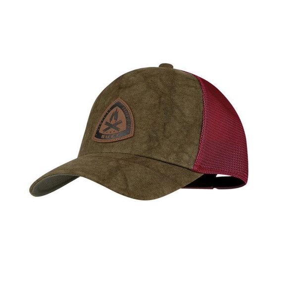 Czapka z daszkiem Buff Trucker Cap. Zielone czapki męskie Buff, bez wzorów, sportowe. W wyprzedaży za 109.90 zł.