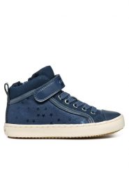 Geox Sneakersy J Kalispera Girl J744GI 0DHAJ C4005 S Granatowy. Niebieskie buty sportowe dziewczęce Geox, bez wzorów, ze skóry, bez zapięcia. Za 179.99 zł.