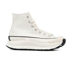 Buty do chodzenia damskie Converse Chuck 70 Atcx HI. Białe buty sportowe na co dzień damskie Converse, bez wzorów, z bawełny, trekkingowe. Za 299.00 zł.