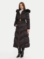 Marciano Guess Płaszcz zimowy 5BGL39 7374A Czarny Regular Fit. Czarne płaszcze damskie Marciano Guess, na zimę, z aplikacjami, z syntetyku. Za 1,409.00 zł.