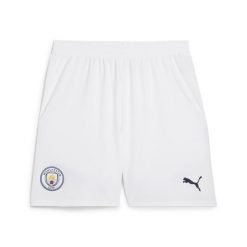 Męskie szorty Manchester City 24/25 PUMA White Marine Blue. Białe szorty męskie Puma, bez wzorów, marine. W wyprzedaży za 163.40 zł.
