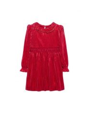 Abel & Lula Sukienka elegancka 5530 Czerwony Regular Fit. Czerwone sukienki dziewczęce Abel & Lula, bez wzorów, z syntetyku, eleganckie, bez ramiączek. Za 339.99 zł.