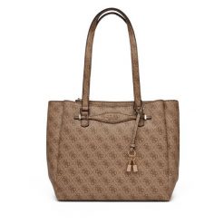 Torebka Guess. Brązowe torebki klasyczne damskie Guess, z aplikacjami, bez dodatków. Za 719.99 zł.