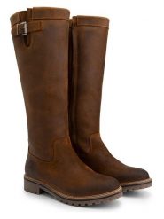 TRAVELIN' Skórzane kozaki "Daneborg" w kolorze jasnobrązowym rozmiar: 40. Brązowe kozaki damskie Travelin', z wełny, bez obcasa. Za 484.31 zł.