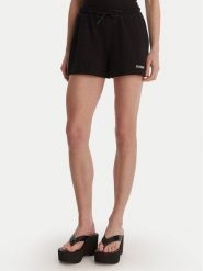 Guess Szorty sportowe E6GD01 KCRZ1 Czarny Relaxed Fit. Czarne spodenki sportowe damskie Guess, xs, z bawełny. Za 179.99 zł.