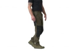 Spodnie turystyczne męskie Helikon-Tex Woodsman. Zielone spodnie materiałowe męskie HELIKON-TEX, bez wzorów, z bawełny. Za 296.99 zł.