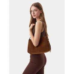 Torebka Tory Burch. Brązowe torebki klasyczne damskie Tory Burch, bez wzorów, bez dodatków. Za 2,189.00 zł.