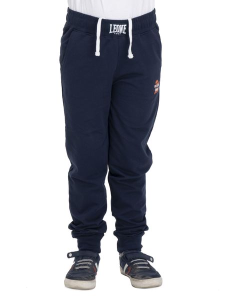 Bluza z bawełna z kieszenie na co dzień na siłownię. Niebieskie bluzy bez kaptura męskie LEONE 1947 APPAREL, z bawełny. Za 63.11 zł.