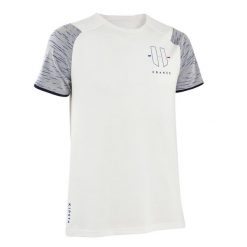 Koszulka piłkarska Kipsta FF100 replika na rozgrywki międzynarodowe Francji 2024. T-shirty sportowe męskie KIPSTA, l, z bawełny, bez ramiączek, do piłki nożnej. Za 24.99 zł.
