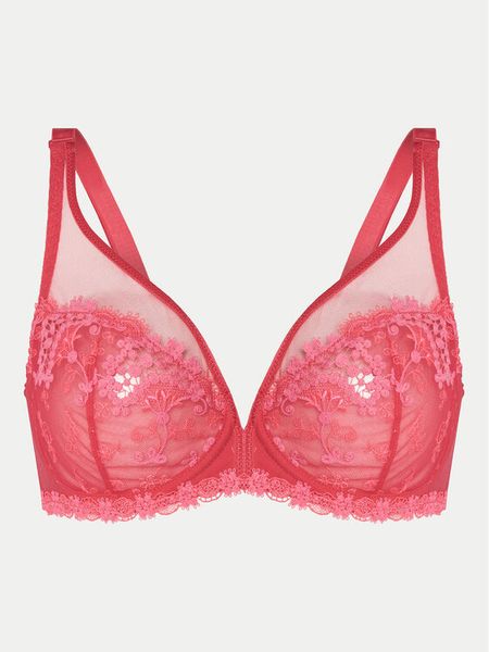 Simone Pérèle Biustonosz z fiszbiną Wish 12B319 Różowy. Czerwone biustonosze SIMONE PERELE, bez wzorów, z syntetyku. Za 239.99 zł.
