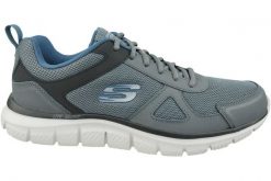 Buty do biegania męskie, Skechers Track-Scloric. Szare obuwie do biegania damskie Skechers. Za 219.00 zł.