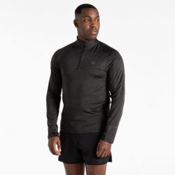 Bluza sportowa męska z suwakiem termiczna Powet Up II. Czarne bluzy bez kaptura męskie Dare 2b, m, z elastanu. W wyprzedaży za 149.99 zł.