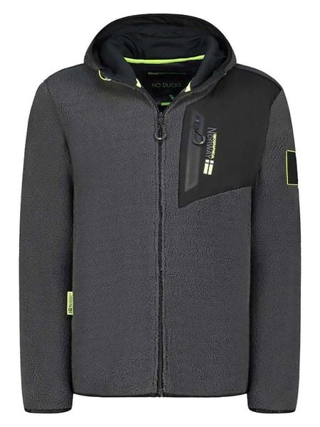 Geographical Norway Kurtka polarowa "Tenergie" w kolorze szarym rozmiar: M. Szare kurtki męskie Geographical Norway, m, bez wzorów, z polaru, bez kaptura. Za 165.31 zł.