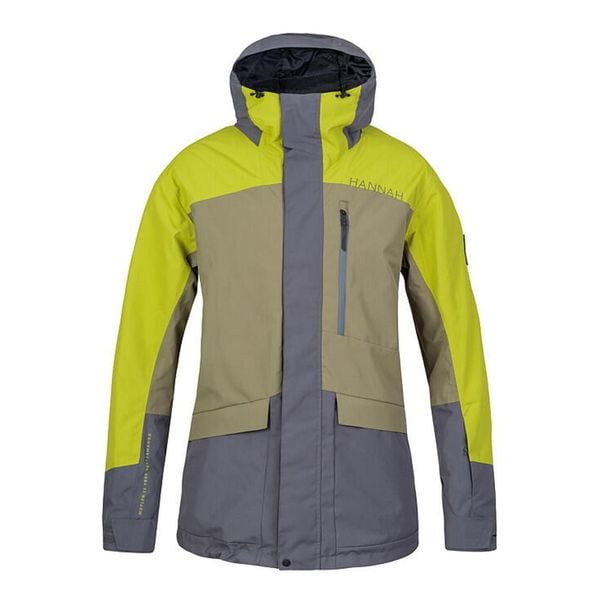 Kurtka męska narciarska Hannah Garow FD burnt olive/citronelle. Szare kurtki męskie Hannah, m, bez wzorów, bez kaptura. W wyprzedaży za 429.00 zł.