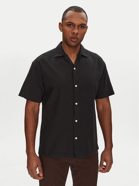 Jack & Jones Koszula Breeze Resort 12268967 Czarny Relaxed Fit. Czarne koszule męskie Jack & Jones, m, bez wzorów, z bawełny, bez kołnierzyka, bez ramiączek. Za 59.99 zł.