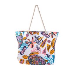 Torba plażowa w żółwie Sun & Surf 40x60 cm. Zielone torebki klasyczne damskie SUN & SURF, bez wzorów, z poliesteru, duże, bez dodatków. Za 59.99 zł.