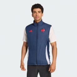 Bezrękawnik France. Niebieskie kamizelki męskie Adidas, xl. Za 399.00 zł.