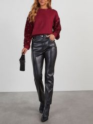 LA Angels Sweter w kolorze bordowym rozmiar: M. Czerwone swetry klasyczne damskie LA Angels, m, bez kołnierzyka. Za 145.45 zł.