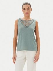 JDY Top Dodo 15296246 Zielony Regular Fit. Zielone topy damskie JDY, l, bez wzorów, z syntetyku, bez kołnierzyka. Za 49.99 zł.