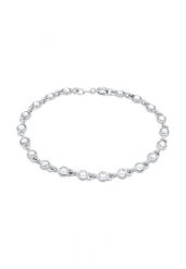 Elli Damska bransoletka Tenis Classic Trend z kryształami w srebrze próby 925 Sterling Silver Bransoletki 1 ct Damski. Szare bransoletki damskie Elli, srebrne. Za 293.99 zł.