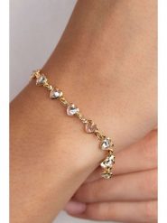 Heliophilia Pozłacana bransoletka z elementami ozdobnymi rozmiar: onesize. Żółte bransoletki damskie Heliophilia, pozłacane. Za 178.37 zł.