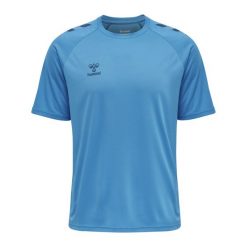 Hummel Core XK Poly T-Shirt S/S. Niebieskie t-shirty męskie HUMMEL, m, bez wzorów, bez kołnierzyka. Za 77.00 zł.