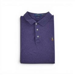 Polo Ralph Lauren koszulka męska krótki rękaw Slim Fit. Fioletowe koszulki polo męskie Ralph Lauren, l, z jeansu, bez ramiączek, na golfa. Za 106.46 zł.