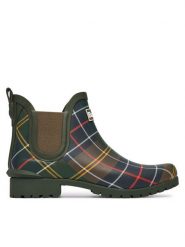 Barbour Kalosze Wilton LRF0066TN11 Zielony. Zielone kalosze damskie Barbour, bez wzorów, z gumy. Za 349.99 zł.