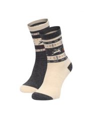 GINO ROSSI Skarpety długie CEO_BR_GR_003_W_AW25 (2 PACK) Kolorowy. Skarpetki damskie Gino Rossi, bez wzorów, z poliesteru. Za 29.99 zł.