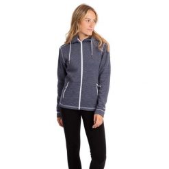 Bluza Polarowa Damska Rootless Stripe Marl AT200. Niebieskie bluzy z kapturem damskie Trespass, na zimę, l, z materiału. Za 197.99 zł.