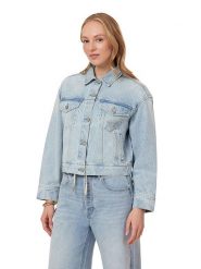 Scotch & Soda Kurtka dżinsowa w kolorze błękitnym rozmiar: S. Niebieskie kurtki damskie Scotch & Soda, s, bez wzorów, z bawełny, bez kaptura. Za 243.84 zł.