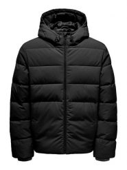 ONLY & SONS Kurtka pikowana w kolorze czarnym rozmiar: L. Czarne kurtki męskie Only & Sons, l, bez wzorów, bez kaptura. Za 228.38 zł.