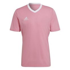 Koszulka piłkarska męska adidas Entrada 22 Jersey. Czerwone t-shirty sportowe męskie Adidas, m, z jersey, bez ramiączek, do piłki nożnej. Za 32.99 zł.