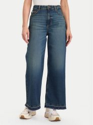 Guess Jeans Jeansy W5BA2Z D5RAB Granatowy Wide Leg. Niebieskie jeansy damskie Guess Jeans. Za 439.99 zł.