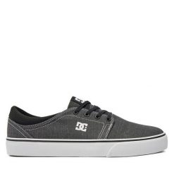 Tenisówki DC. Czarne trampki i tenisówki męskie DC, bez wzorów, bez zapięcia. Za 319.99 zł.