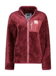Geographical Norway Kurtka polarowa "Upecious" w kolorze bordowym rozmiar: XL. Czerwone kurtki damskie Geographical Norway, xl, bez wzorów, z polaru, bez kaptura. Za 132.05 zł.