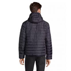 Kurtka z kapturem Sol's Stream. Niebieskie kurtki męskie SOL'S, m, bez wzorów, z puchu, z kapturem. Za 204.50 zł.