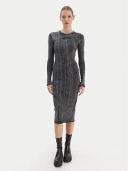 Karl Lagerfeld Jeans Sukienka codzienna B1W13055 Szary Slim Fit. Szare sukienki damskie Karl Lagerfeld Jeans, na co dzień, m, bez wzorów, z bawełny, bez kołnierzyka, bez ramiączek, proste. Za 789.99 zł.