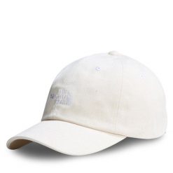 Czapka z daszkiem The North Face. Białe czapki z daszkiem damskie The North Face, bez wzorów. Za 79.99 zł.