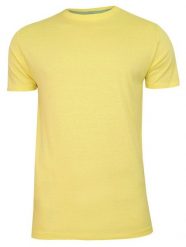 Żółty Bawełniany T-Shirt Męski Bez Nadruku -Brave Soul- Koszulka, Krótki Rękaw, Basic. Żółte t-shirty męskie Brave Soul, na lato, m, bez wzorów, z bawełny, bez kołnierzyka. Za 45.00 zł.