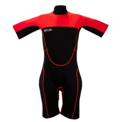 Kombinezon Piankowy Deep Sea dla Kobiet, Półdługości - XS. Czerwone kombinezony damskie DEEP SEA, xs, bez wzorów, z neoprenu, bez kołnierzyka, bez ramiączek, krótkie. Za 149.00 zł.