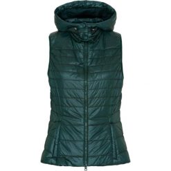 Damska kurtka bez rękawów z kapturem Equipage Valencia. Zielone kurtki damskie EQUIPAGE, bez wzorów, z puchu, z kapturem. Za 424.00 zł.